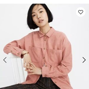 Madewell pink flannel